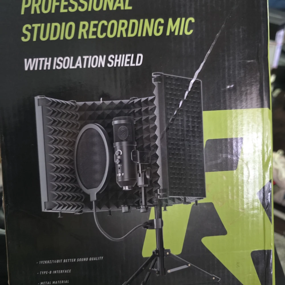 Professional USB Condenser Microphone Kit - Black
